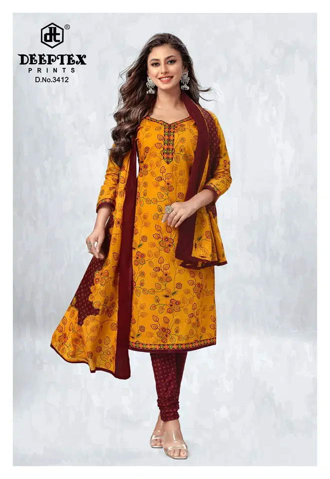 Chief Guest Vol 34 By Deeptex Printed Cotton Dress Material Wholesale Shop In Surat
